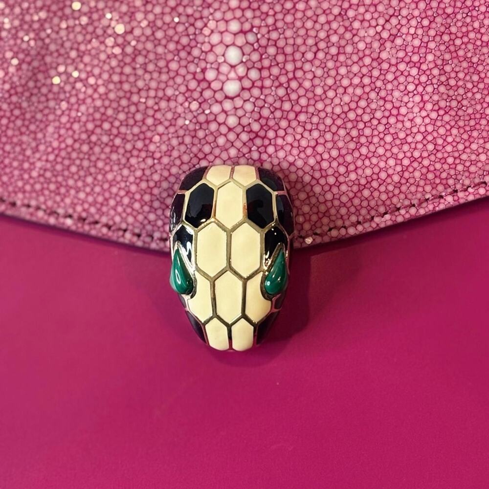 Bvlgari Serpenti Forever Galuchat leather handbag - Picture 5 of 8